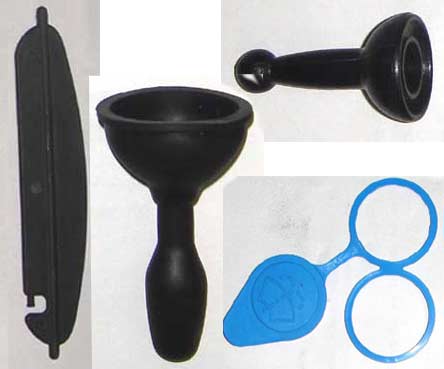 automotive rear mirror knob water lid ac fins